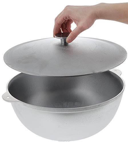 Free2buy-Cast-Aluminum-Cookware-Camping-Cooking-Fire-Pot-Kazan-with-Lid-for-Traditional-Uzbek-Plov-42-qt-4-L-85-qt-8-L
