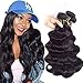 QTHAIR 14A Grade Brazilian Virgin Hair Body Wave 28 26 24 22inch Natural Black 100% Unprocessed Brazilian Virgin Human Hair Body Wave Long Human Hair Bundles