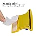 Yosoo Shape Double-Side Magnetic Glass Cleaner Wiper,with 2 Extra Cotton,for Window, Squeegee Washing Kit Equipment Household Cleaner