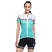 Santic Women's Cycling Shorts 4D Gel Elastic Comfortable for Spin Bike Classes Indoor Bike Shorts Women with Padding Plus Size Black-Grey Large