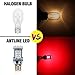 Antline Extremely Bright 921 906 W16W 912 T15 24-SMD 3030 Chipsets 1600 Lumens LED Bulb Replacement Brillant Red for Car Center High Mount Stop Third/3rd Brake Lights (Pack of 2)