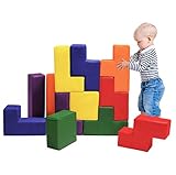 Dream Tree Tetris 3D Puzzle- Easy Care, Non-Toxic CPSIA Compliant Learning Toys Soft Foam Blocks for Toddler, Baby, Kids, and Preschool