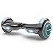 Hoverboard Lithium-Free Two-Wheel Self Balancing Electric Scooter UL 2272 Certified, Metallic Chrome LED Light (Chrome Black)