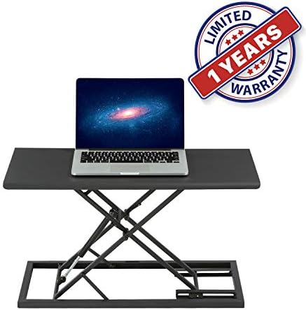 Light Weight Portable Lap Desk Standing Work Station with Ultra Thin Design and Adjustable Height for Carry On Laptop Mobile Office