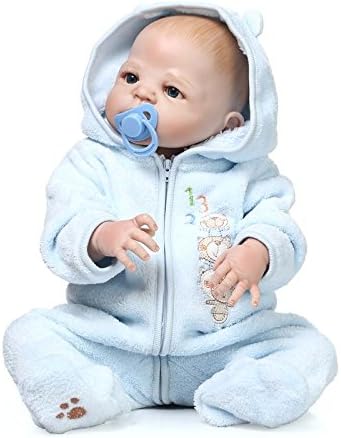 LILITH 23 IN 57CM Full Body Silicone Babies Real Life Like Look Reborn Baby Doll Soft Vinyl Newborn Dolls Girl Boy Realistic Waterproof (No Hair)