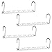 HOUSE DAY Wonder Clothes Hangers 10.5 Inch Metal Magic Hangers Closet Space Saving Hangers Wardrobe Clothing Hanger Oragnizer Heavy Chrome Hangers (4pcs)