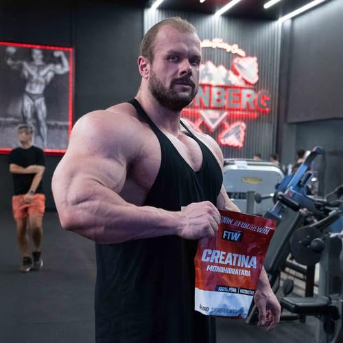 Creatina Pura1KG Refil Monohidratada FTW - Sem sabor Explosão de Energia, Força e Resistência - Absorção Rápida para Ganho de Massa e Performance