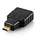 Micro HDMI to HDMI Adapter - High Speed HDMI Type D to Type A Male to Female M/F Port Socket Plug Jack Connector Converter Adaptor Supports 4K 4Kx2K Ultra HD UHD 1080P Full HD 3D ARC Ethernet