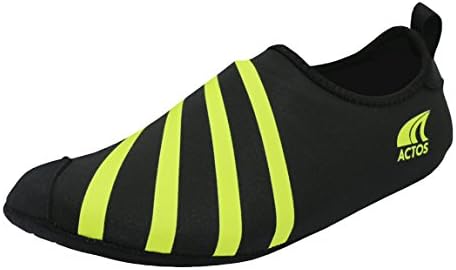 Actos Unisex New Prime Athletic Water Shoes, Black/Green, XXL