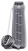 Pogo BPA-Free Plastic Water Bottle with Flip Straw, 40 oz, Grey