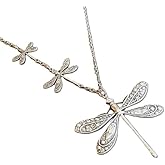 Retro Dragonfly Pendant Necklace