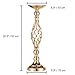 2 Pcs Versatile Metal Flower Arrangement & Candle Holder Stand Set for Wedding Party Dinner Centerpiece Event Restaurant Hotel Decoration (Gold, 2 x M)