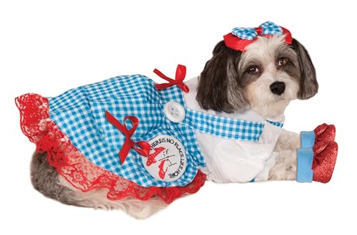 The Wizard of Oz: Dorothy Pet Costume for for Dogs or Cats by Rubies, Medium