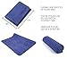 TOPLUS Travel Yoga Mat, 1/16 inch Thin&Foldable Travel Mat- Natural Suede Anti Slip Yoga Mat Travel, Yoga Pilates (Sea Blue)thumb 1