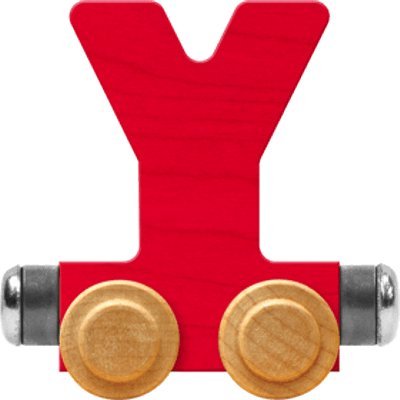 NameTrain Bright Letter Car Y - Made in USA (Red)