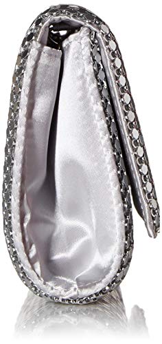 Jessica McClintock Women's BRE Mesh E/W Clutch, Silver - Thumbnail 3
