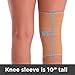 BraceAbility Elastic Slip-on Knee Sleeve | Flexible Fabric Knee Pain Compression Bandage for Stretchy, Lightweight & Comfortable Support (2XL)