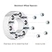 RockTrix - 2 inch Wheel Spacers (6x135, 87.1mm Bore, 14x2 Studs Nuts Coarse Thread) Compatible with Ford Expedition F150 F-150 Lincoln Navigator Mark LT - Silver 50mm Adapters 4pcs