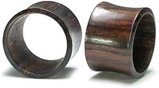 Elementals Organics Raintree Wood Tunnel Natural Ear Jewelry - Price Per 1