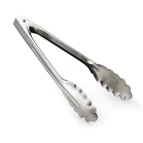 Browne 7" Stainless Steel Utility Spring Tongs