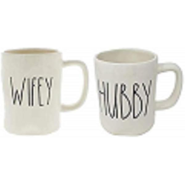 rae dunn wifey and hubby mugs