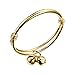 Fashion Gold Plated Small Bells Charms Bracelet Bangle For Unisex Baby Children Cute Gift Length Adjustable 4.7
