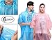 ViperGear Rain Poncho for Adults (6 Pack) - PEVA Tear Resistant Ponchos - Drawstring Hood - Disposable Emergency Rain Poncho