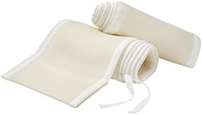 breathable baby mesh crib liner solid back