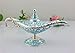SY Crafts Enamel Metal Aladdin Genie Lamps Legend Aladdin Magic Lamp (Silver+Blue)