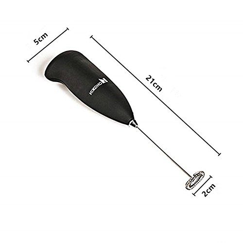 Handhold Milk Frother Battery Operated Foam Maker Electric Egg Beater With Stainless Steel Whisk for Cappuccino/Coffee/Hot Chocolate