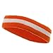 Terry Stripe Headband-Orange White W15S28C