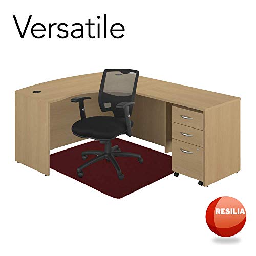 RESILIA Office Desk Chair Mat for Low Pile Carpet (with Grippers