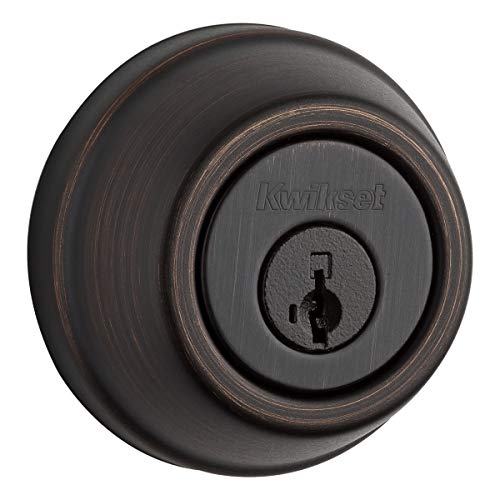 Kwikset-99140-131-Signature-Series-2nd-Gen-Round-Smart-Lock-Featuring-SmartKey-Security-and-Home-Connect-Technology-Traditional-Z-Wave-Plus-Deadbolt-Venetian-Bronze