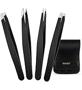 BEZOX Eyebrow Tweezers for Women and Men, Ingrown Hair Tweezer – 4 PCS High Quality Steel Tweezer...