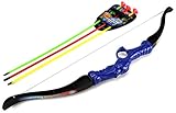 Bullseye Hero Archery Children's Kid's Toy Bow and Arrow Dart Playset w/ Suction Dart Arrows (Colors May Vary)
