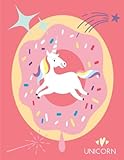 Unicorn: Pink Donut Notebook (Composition Book, Journal) (8.5 x 11 Large)