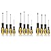 12-PCS Magnetic Screwdriver Set,Famistar Precision Machined 6 Phillips + 6 Flat combo. Ideal garage storage for Vehicle/Kitchen appliance/Washer repairing