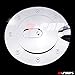 A-PADS (**NOT for replacement click on, Just overlay Stick on) Compatible with Chrome Gas Door Cover for 07 08 09 10 11 12 13 2014 Chevy SILVERADO + GMC SIERRA 2007 08 09 10 11 12 2013 Chromed Cap