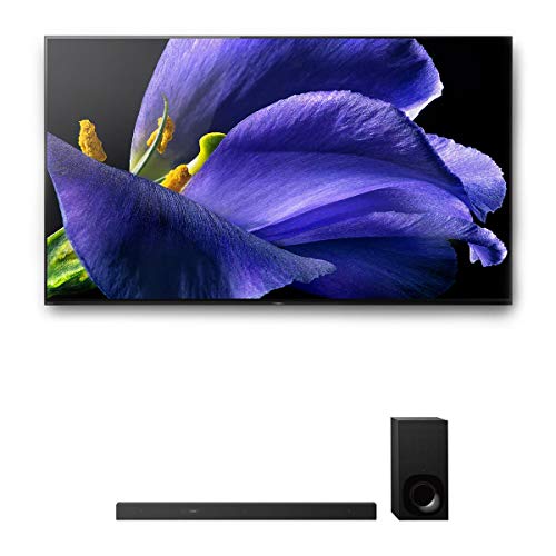 Sony XBR-77A9G 77″ BRAVIA OLED 4K UHD HDR TV and HT-Z9F 3.1-Channel Dolby Atmos Soundbar with Subwoofer
