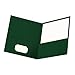 Oxford Twin-Pocket Folders, Textured Paper, Letter Size, Hunter Green, Holds 100 Sheets, Box of 25 (57556EE)