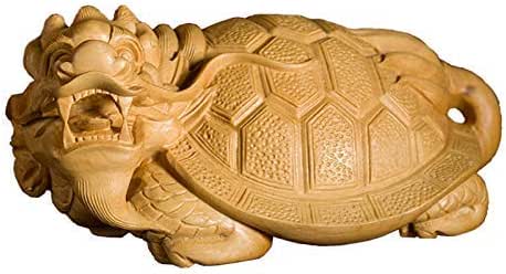 ZBBSHOP Decoración del hogar Talla de Madera de boj Adornos de Tortuga