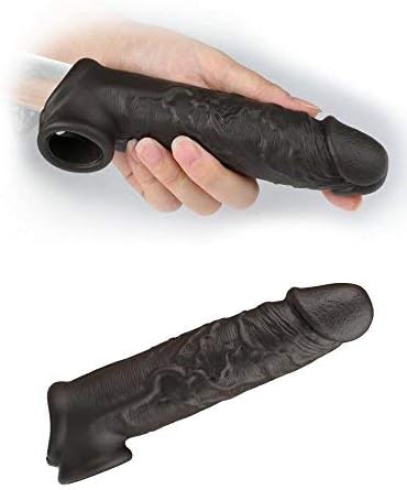 Crystal Elastic Sleeve Reusable Con-Dom Ma-le Toys Cover Enlarger Extender Case for Marriage and L0VErs