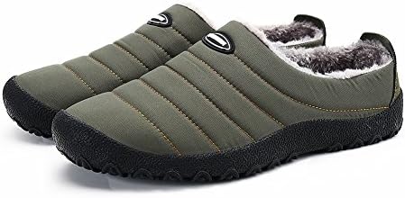 ASLISA Mens Womens House Slippers Snow Winter Outdoor Indoor Anti-Slip Slippers