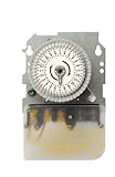 Woods 59101MWD Indoor 24-Hour Heavy Duty Mechanical Time Switch, 120V/40A SPST