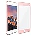 iPhone 7 Plus Full Screen Protector, iSPECLE 3D Curved Full Coverage for iPhone 7 Plus Tempered Glass Screen Protector Easy Install HD Clear 5.5 Inch 9H Hardness, Rose Gold