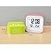 COBOOT Digital Alarm Clock Rechargeable, Samshow Small Desk Clock with Temperature, Humidity, Week 12/24h Display, Snooze, Travel Clocks for Teens, Kids (White)
