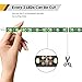 Geeon LED Strip Lights Waterproof 12V Green (515-525nm) for Auto Car Truck Motorcycle Boat Interior Lighting UL Listed 30CM/12'' 3528 SMD Pack of 4