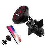 MUniqe Universal Magnetic Cell Phone Holder for Car Air Vent,Car Phone Mount Suitable for iPhone X 8/7/7Plus/6s/6Plus/5S, Galaxy S5/S6/S7/S8, Google Nexus, LG, Huawei and More Smartphones (Black)