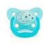 Dr. Brown's PreVent Orthodontic Baby Pacifier, Suction Free Air Channel, Contoured Butterfly Shield is Gentle on Face, Made in USA, Stage 2, 6-18m, 2-Pack, Glow in the Dark - Blue