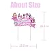 LOL Cake Topper, Happy Birthday Cake Topper, Pink Rainbow Cake Decorations for Bday Theme Party - Single Side 1 count count